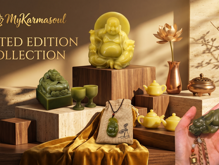 Limited edition Olive Jade jewelry with rare bracelet design