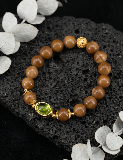 Peridot Ingot Accent Bracelet