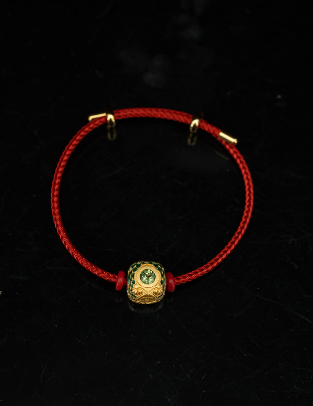 Guardian Dragon Peridot Bracelet-Karmasoul
