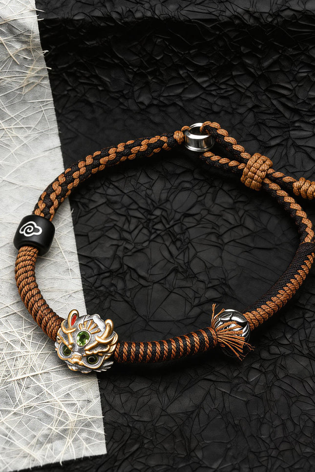 Green Dragon Peridot Bracelet-Karmasoul