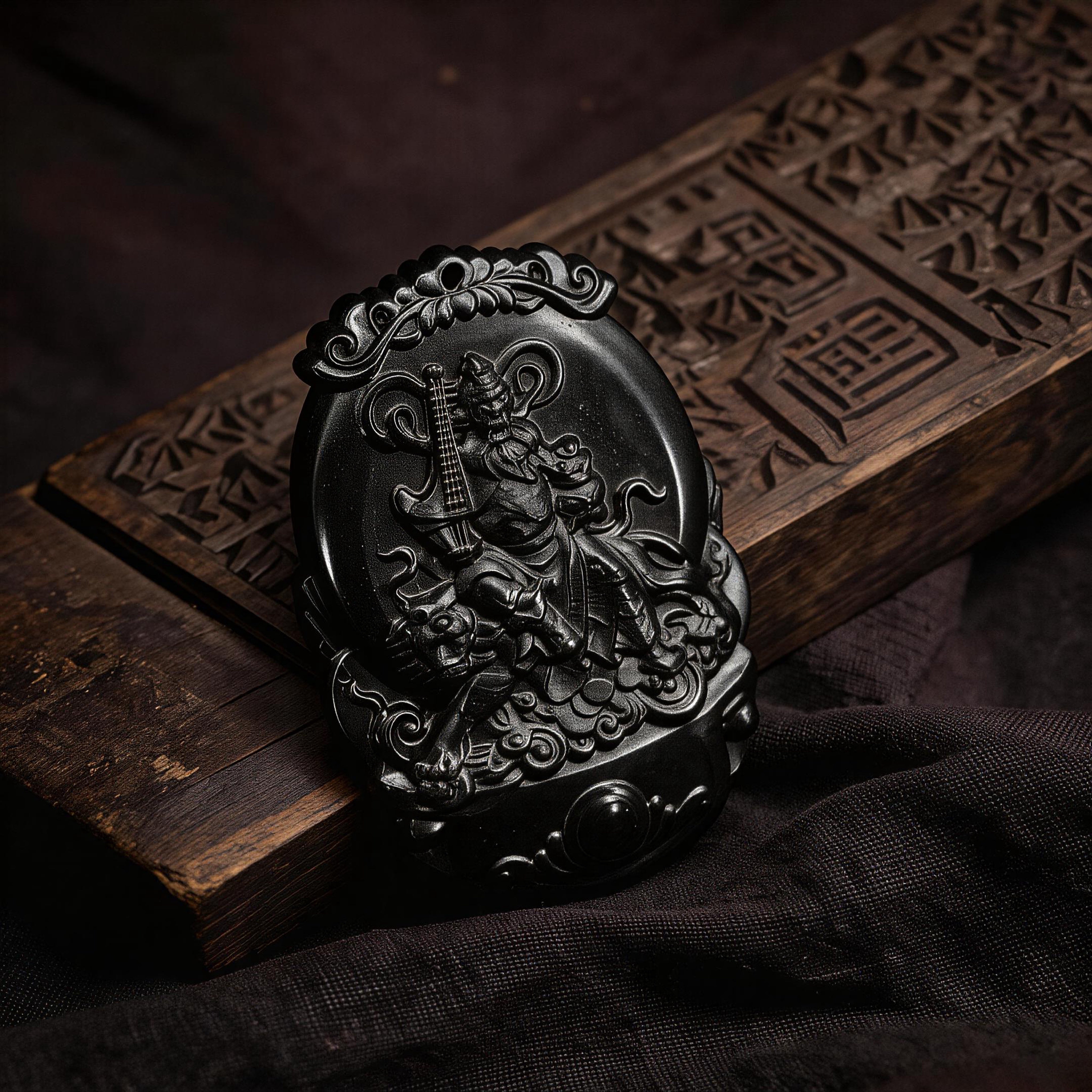 Jade Protection Charm for Wealth and Courage-Karmasoul