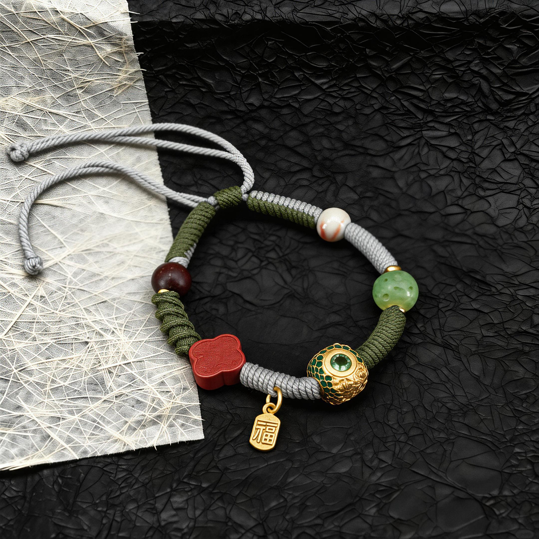 Green Dragon Peridot Bracelet-Karmasoul