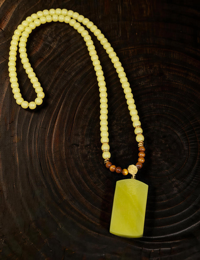 Guardian Beast Peace Jade Pendant – Collector’s Edition-Karmasoul