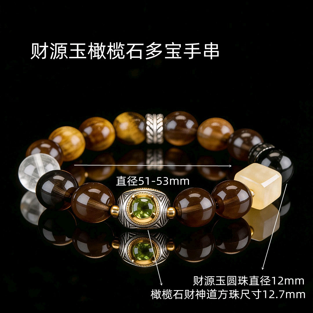 Abundance Flow Jade Bracelet-Karmasoul