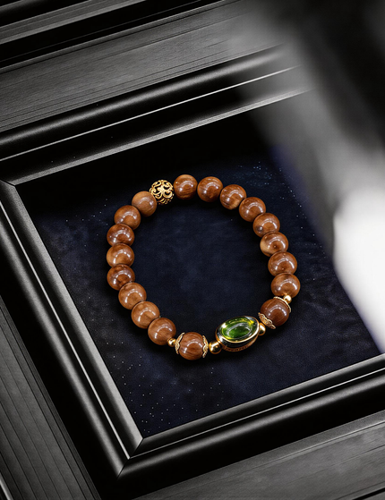 Peridot Ingot Accent Bracelet