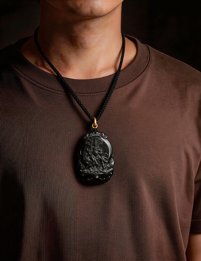 Jade Protection Charm for Wealth and Courage-Karmasoul