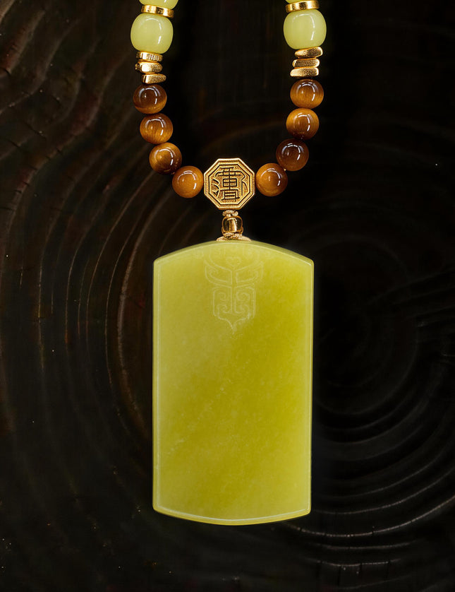 Guardian Beast Peace Jade Pendant – Collector’s Edition-Karmasoul