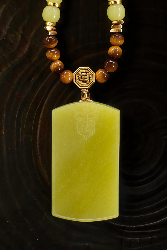 Guardian Beast Peace Jade Pendant – Collector’s Edition-Karmasoul