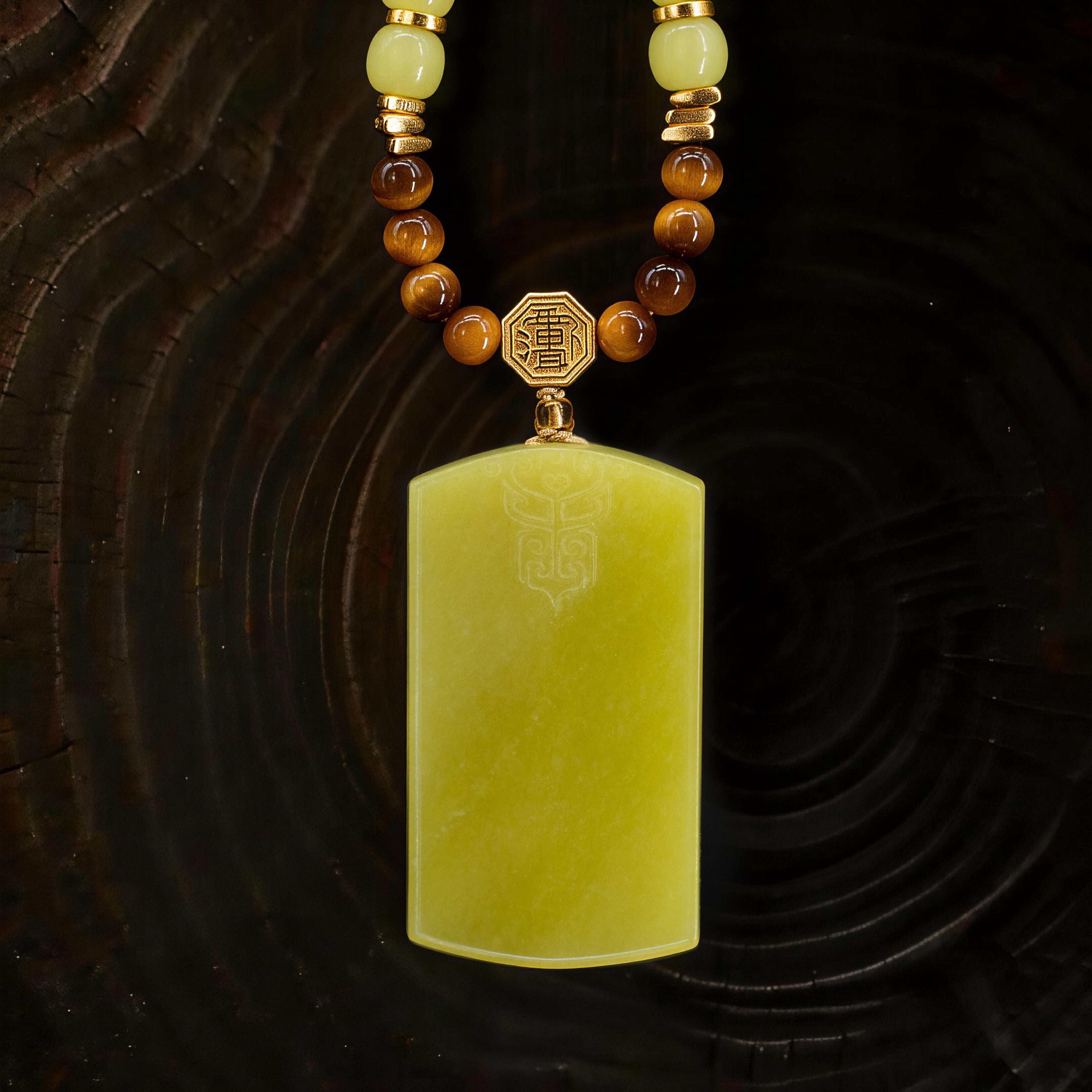 Guardian Beast Peace Jade Pendant – Collector’s Edition-Karmasoul
