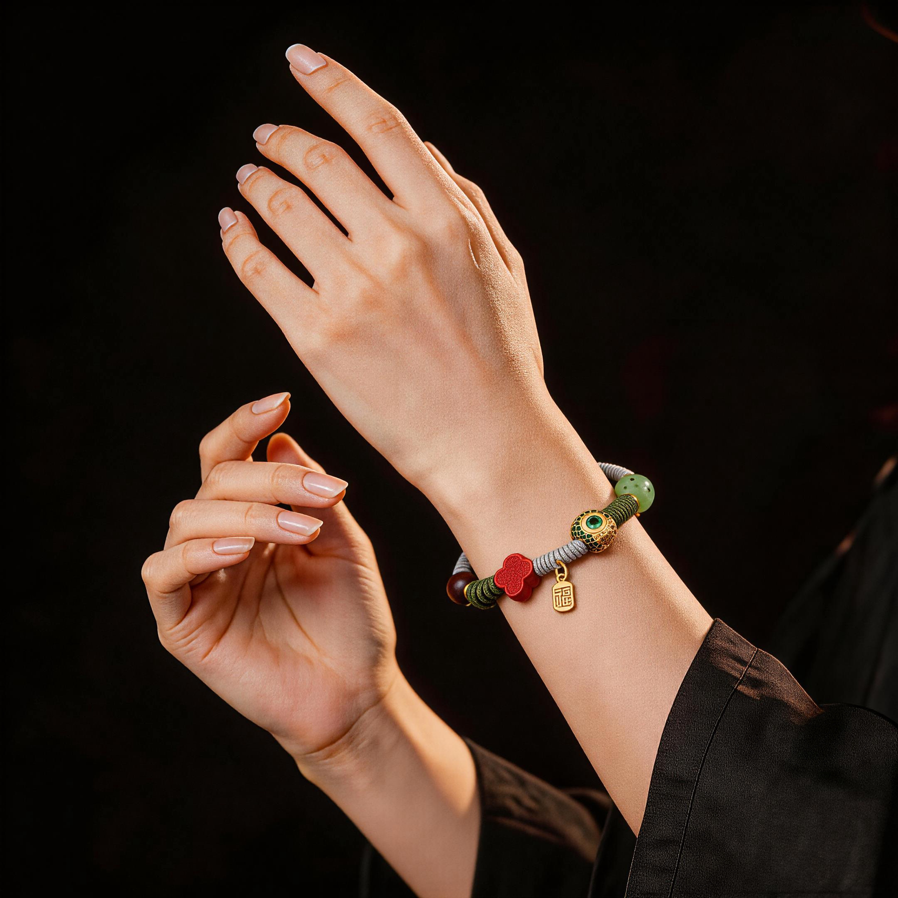 Green Dragon Peridot Bracelet-Karmasoul