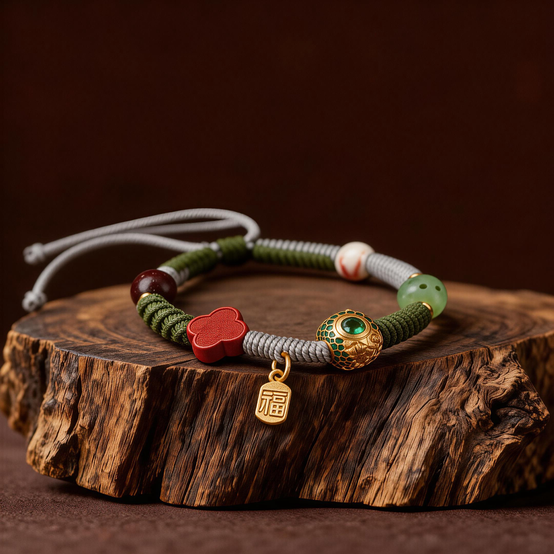 Green Dragon Peridot Bracelet-Karmasoul