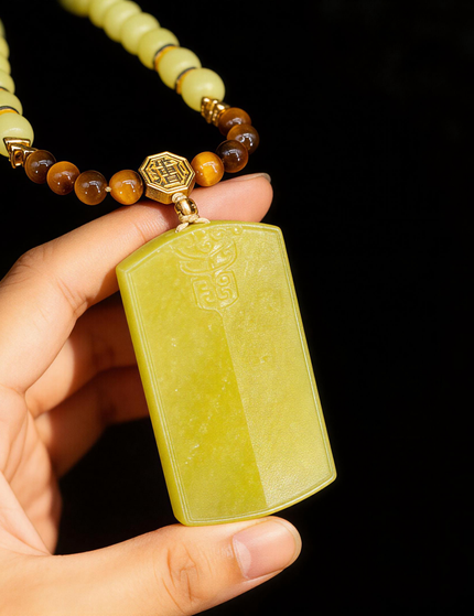 Guardian Beast Peace Jade Pendant – Collector’s Edition-Karmasoul