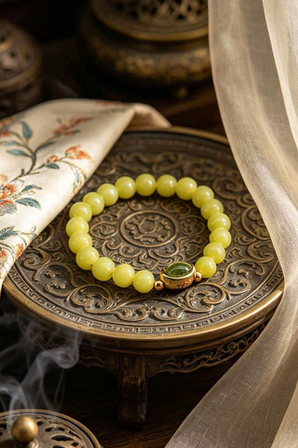 Abundance &amp; Light Energy Jade Bracelet-Karmasoul