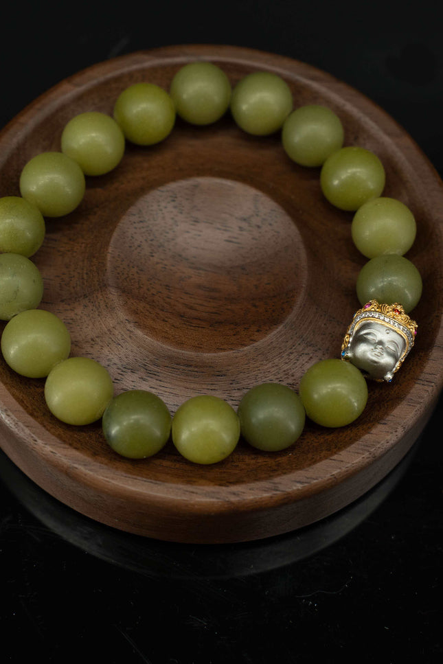 Buddha Guardian Jade Bracelet-Karmasoul