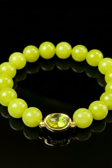 Abundance &amp; Light Energy Jade Bracelet-Karmasoul
