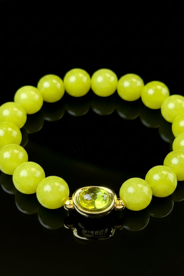 Abundance &amp; Light Energy Jade Bracelet-Karmasoul
