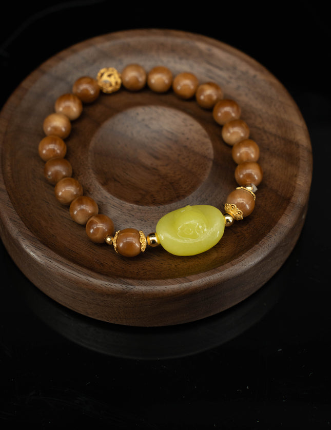 Fortune &amp; Inner Peace Kuk Seed Ingot Bracelet-Karmasoul