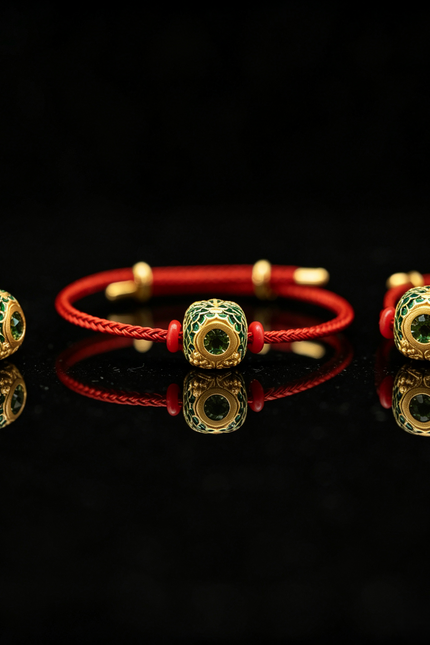 Guardian Dragon Peridot Bracelet-Karmasoul