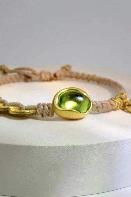 Abundance Flow Peridot Bracelet-Karmasoul