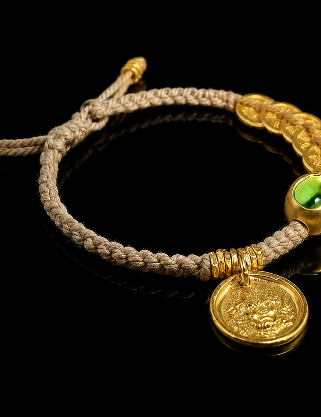 Abundance Flow Peridot Bracelet-Karmasoul
