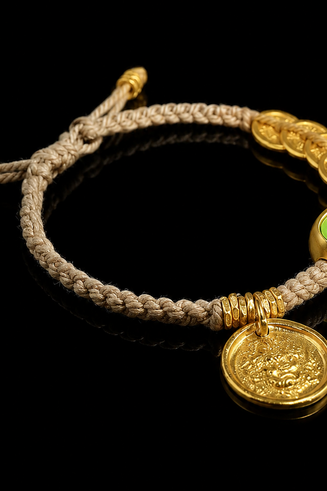 Abundance Flow Peridot Bracelet-Karmasoul