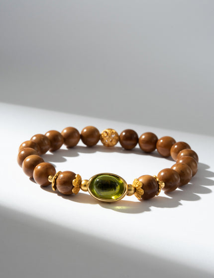 Peridot Ingot Accent Bracelet