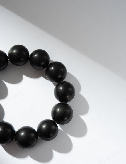 Black Jade Beaded Bracelet