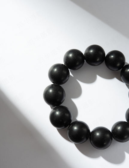 Black Jade Beaded Bracelet