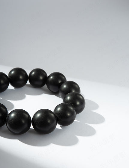 Black Jade Beaded Bracelet