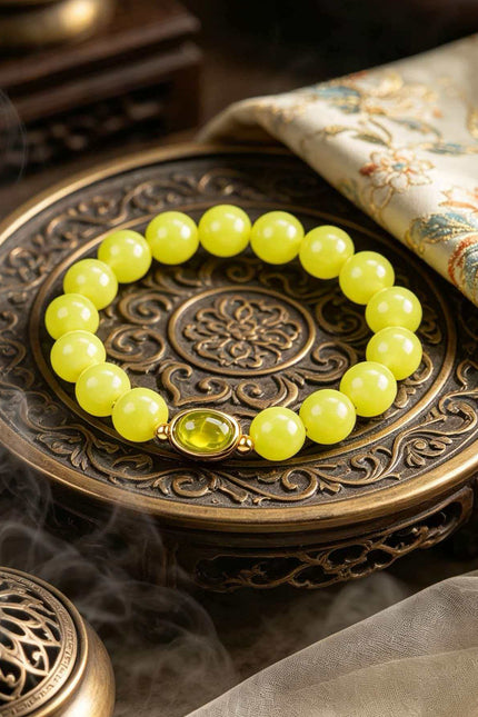 Abundance &amp; Light Energy Jade Bracelet-Karmasoul