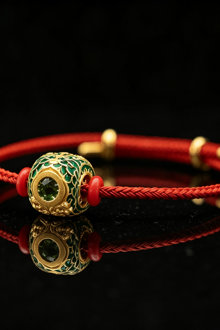 Guardian Dragon Peridot Bracelet-Karmasoul