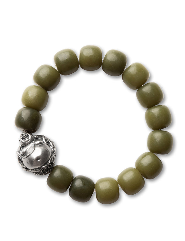 Laughing Buddha Jade Bracelet