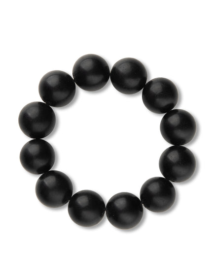 Black Jade Beaded Bracelet
