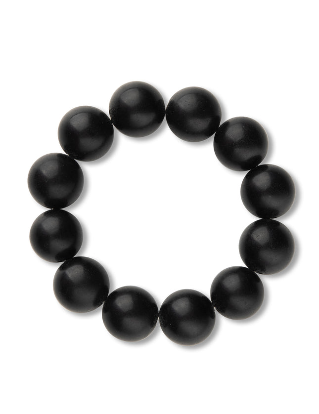 Black Jade Beaded Bracelet