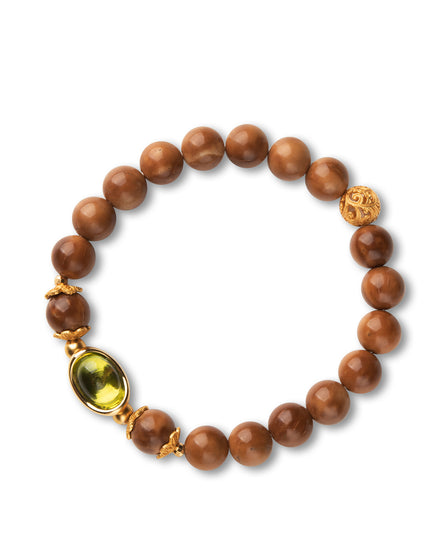 Peridot Ingot Accent Bracelet