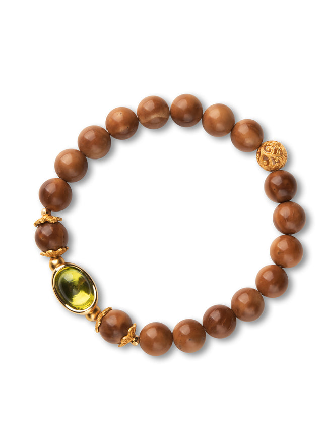 Peridot Ingot Accent Bracelet