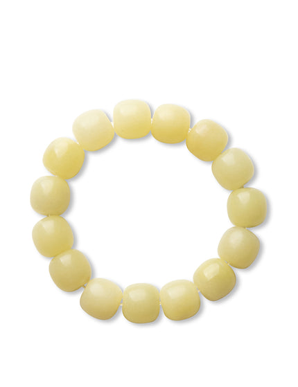 Yellow Jade Beaded Bracelet