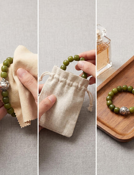 Laughing Buddha Jade Bracelet