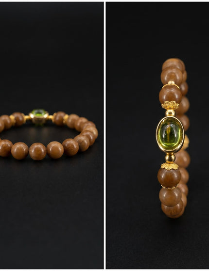 Peridot Ingot Accent Bracelet