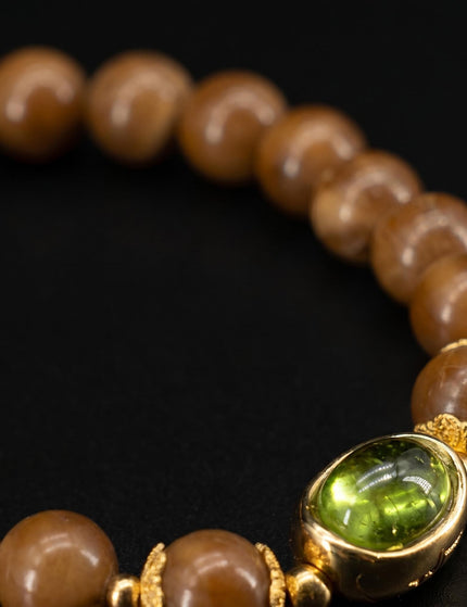 Peridot Ingot Accent Bracelet