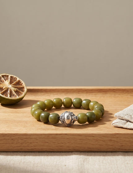 Laughing Buddha Jade Bracelet