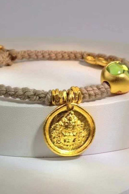 Abundance Flow Peridot Bracelet-Karmasoul