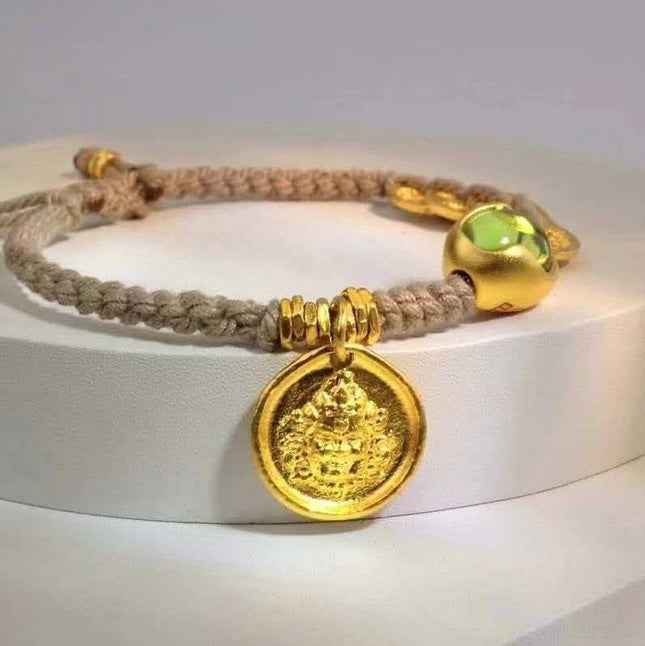 Abundance Flow Peridot Bracelet-Karmasoul