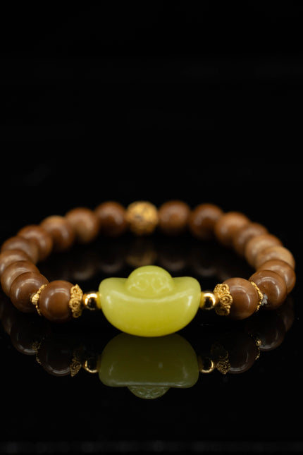 Fortune &amp; Inner Peace Kuk Seed Ingot Bracelet-Karmasoul