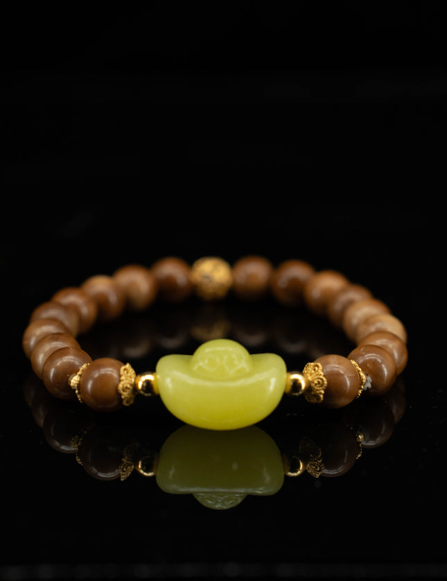 Fortune &amp; Inner Peace Kuk Seed Ingot Bracelet-Karmasoul