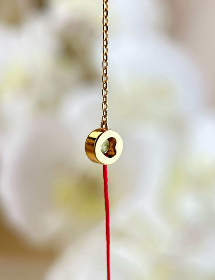 Peridot Red String Protection Bracelet-Karmasoul