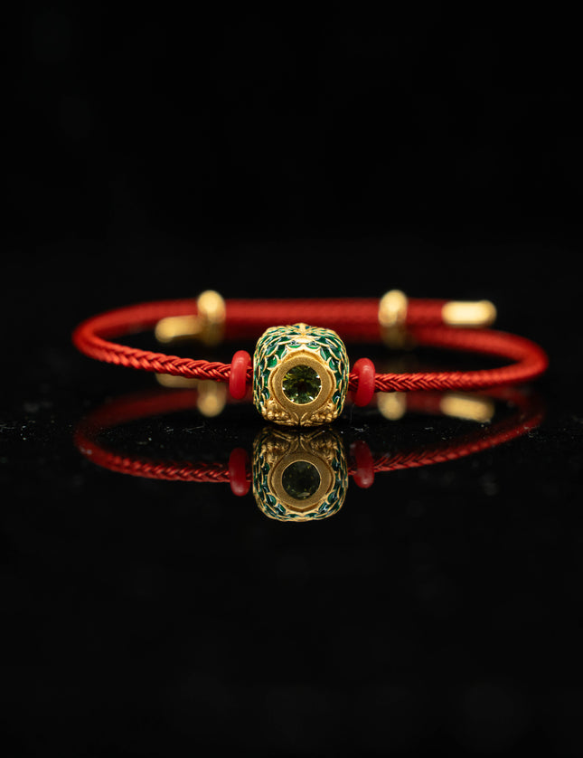Guardian Dragon Peridot Bracelet-Karmasoul