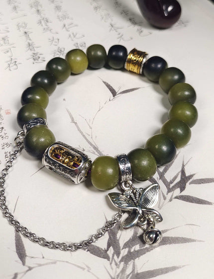 Zen Stillness Bodhi Prayer Wheel Bracelet-Karmasoul