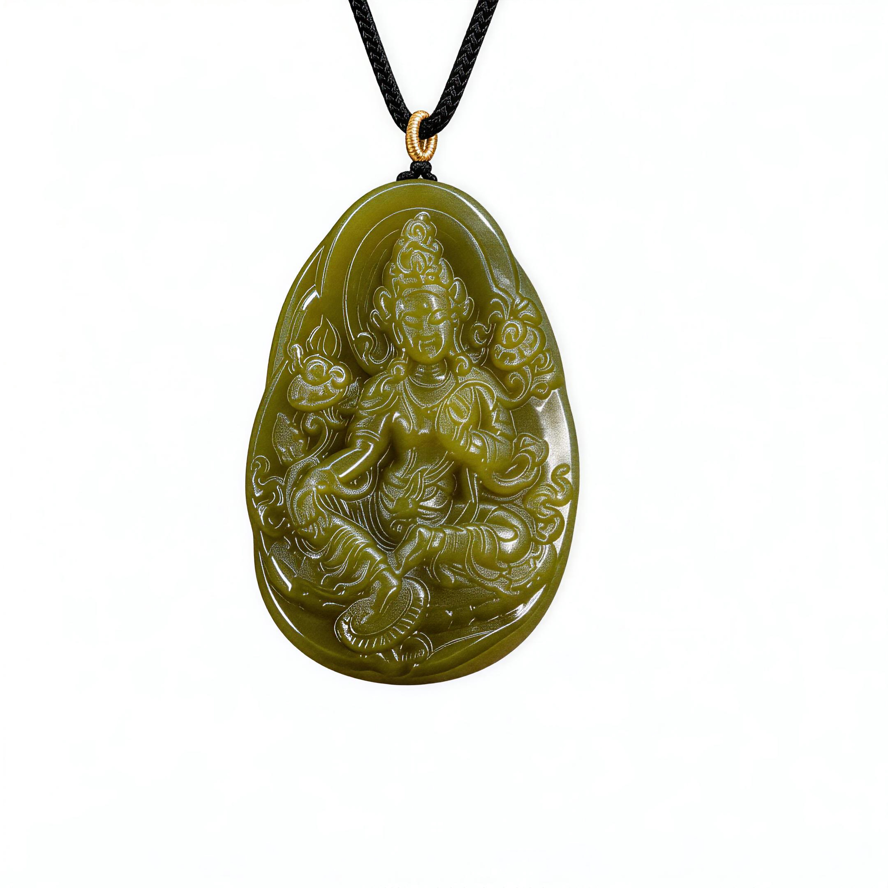 Green Tara Healing Jade Pendant-Karmasoul